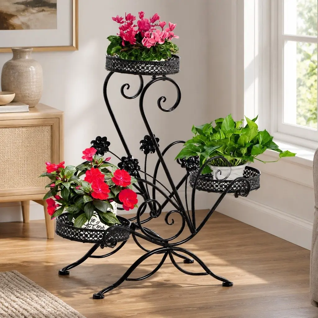 3-Tier Plant Stand for Indoor and Outdoor