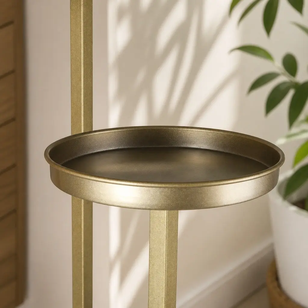 5 Tier Metal Plant Stand Indoor Outdoor Flower Pot Rack Display Shelf Gold Large