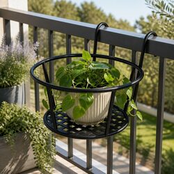 Your New Favorite Black Steel Plant Holder for Displaying Greens