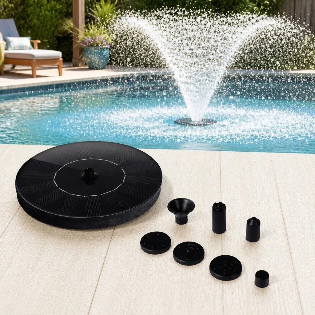 Solar Fountain Floating Pond Water Feature Brushless Pump 60cm