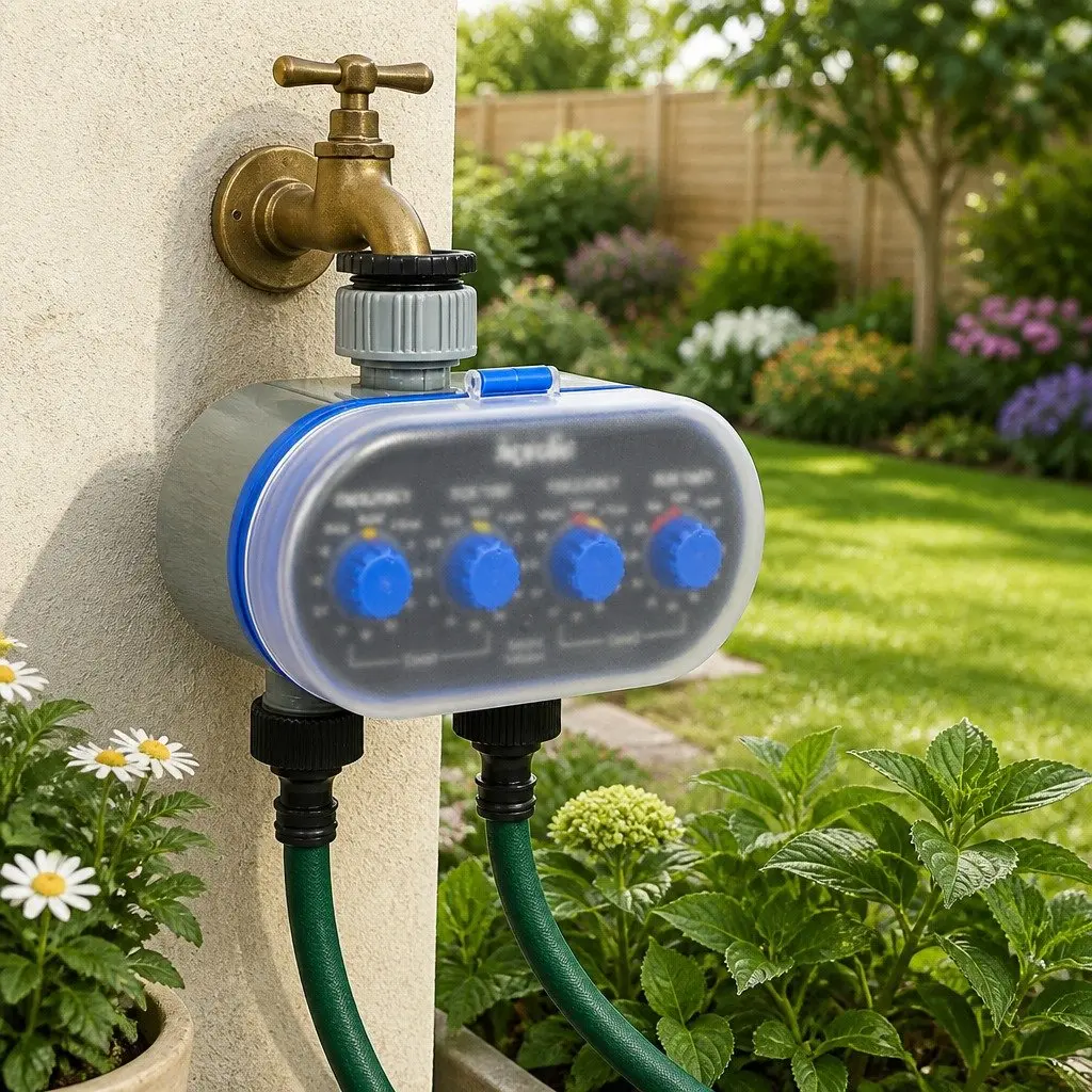 Water Tap Timer Automatic Irrigation Controller Electronic Waterproof 15cm x 16cm x 8cm