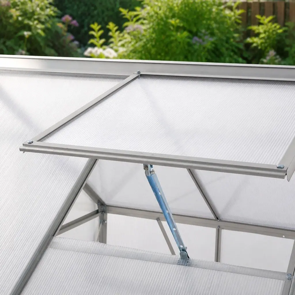 Aluminium Walk In Greenhouse Polycarbonate Large Outdoor 3.16m x 1.9m x 1.95m
