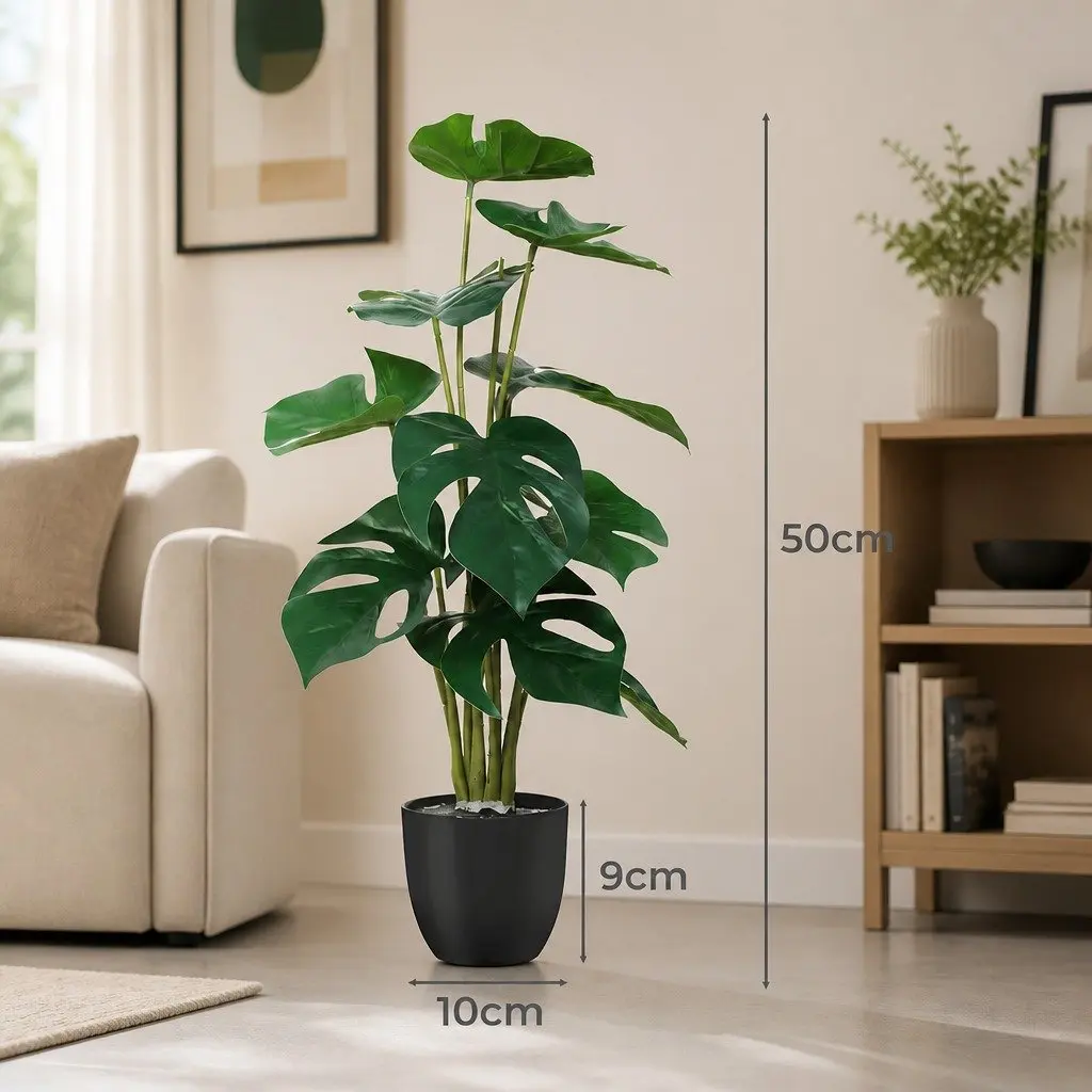 Artificial Tree 50cm Fake Plants Green Faux Foliage Home Indoor Outdoor Decor