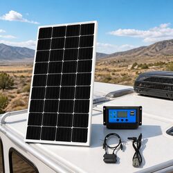 12V 250W Solar Panel Kit Mono Caravan Camping Off Grid Portable Waterproof