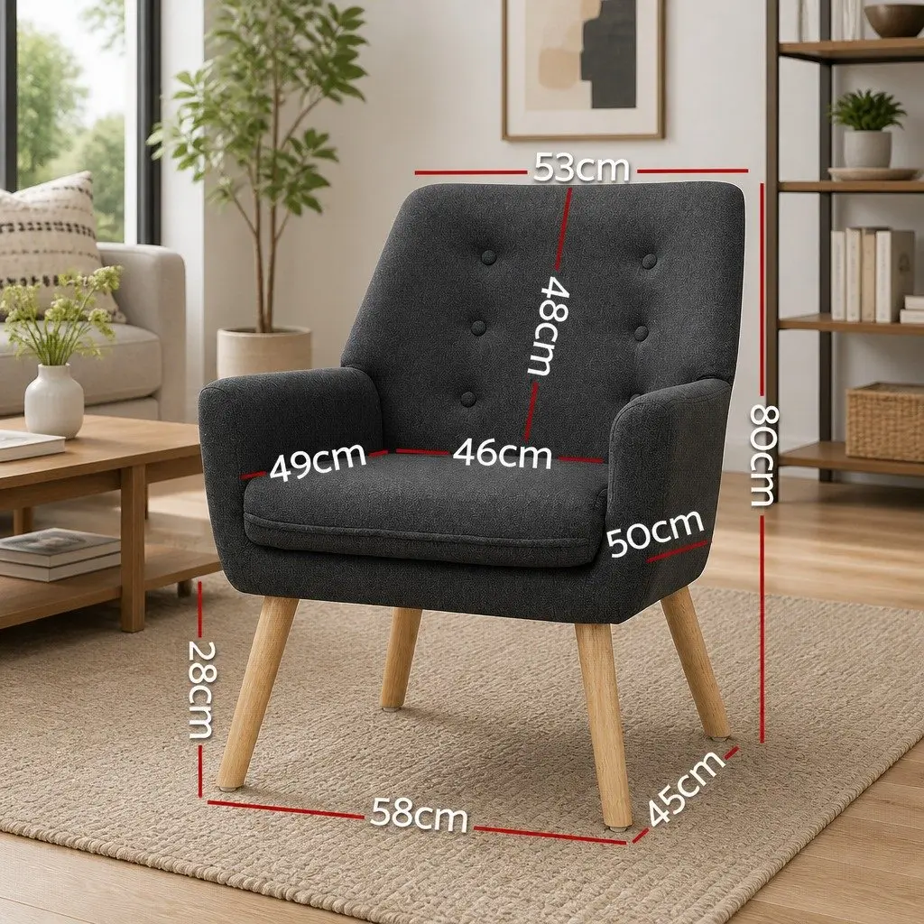 Charcoal Armchair