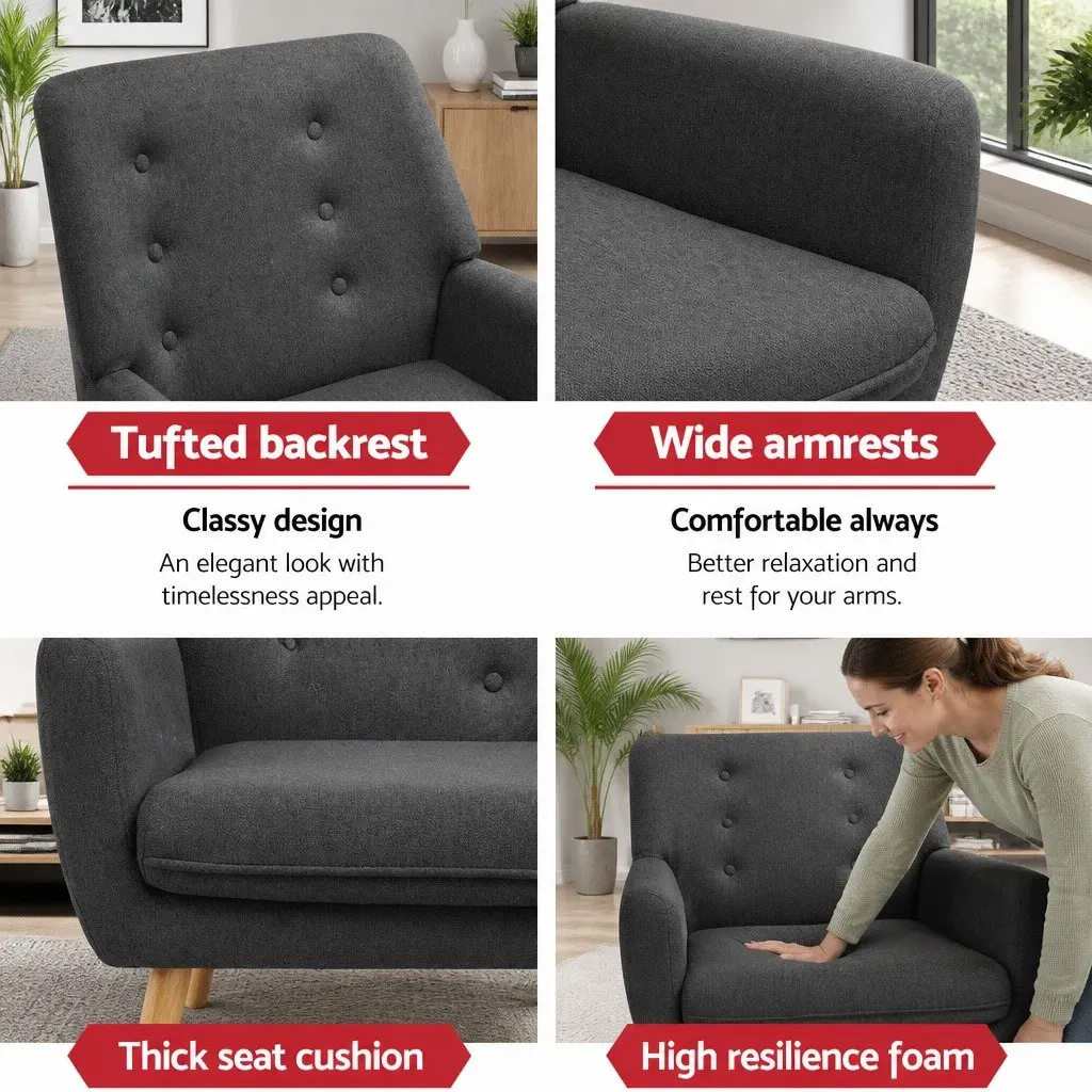 Charcoal Armchair