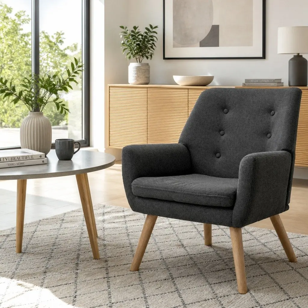 Charcoal Armchair