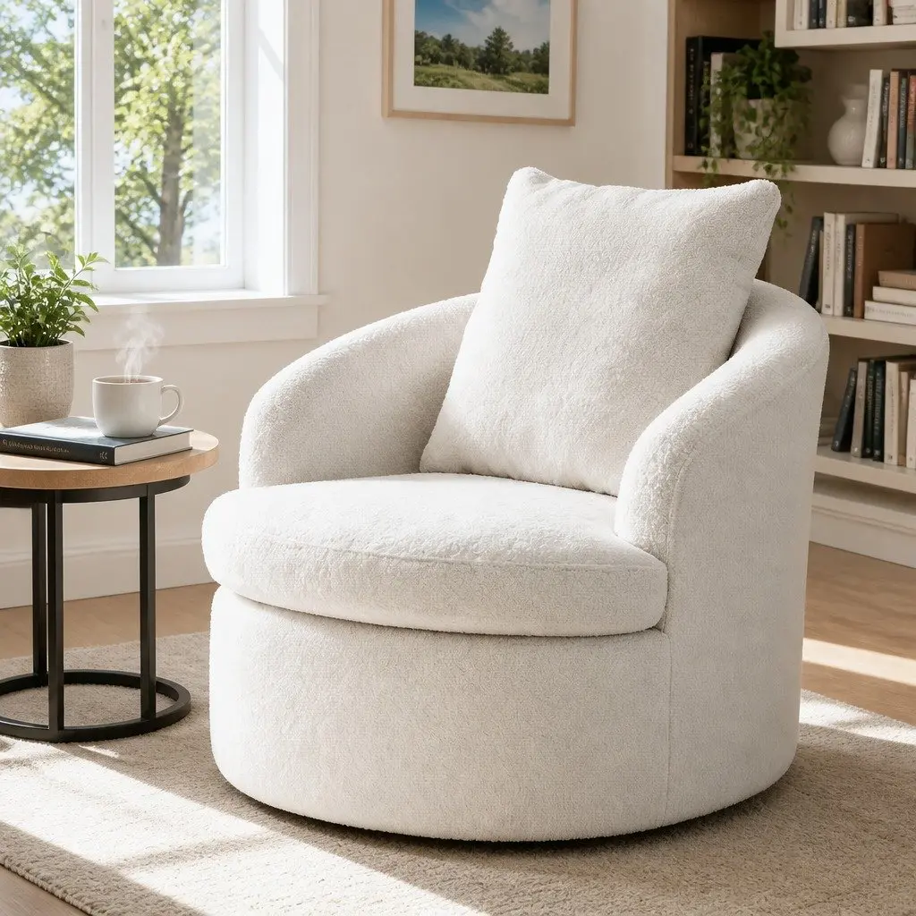 Round Swivel Armchair