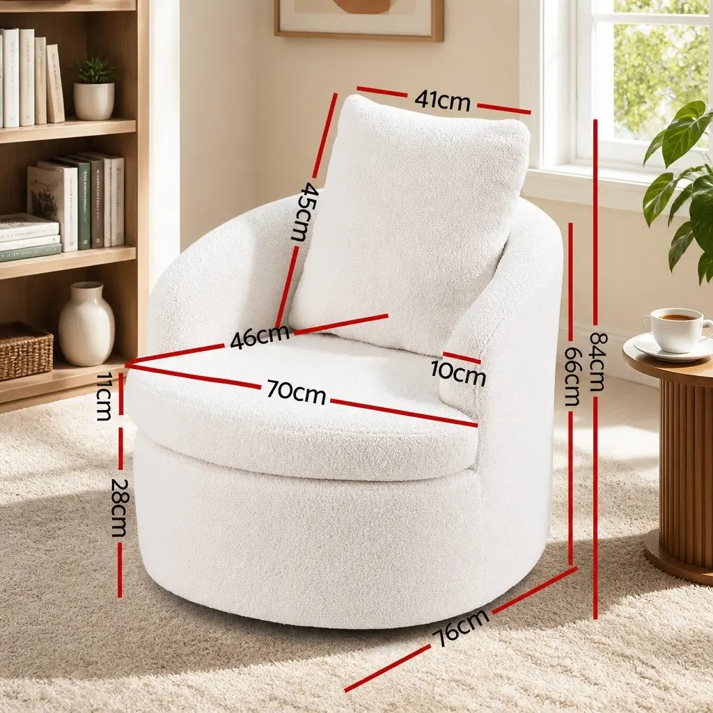 Round Swivel Armchair