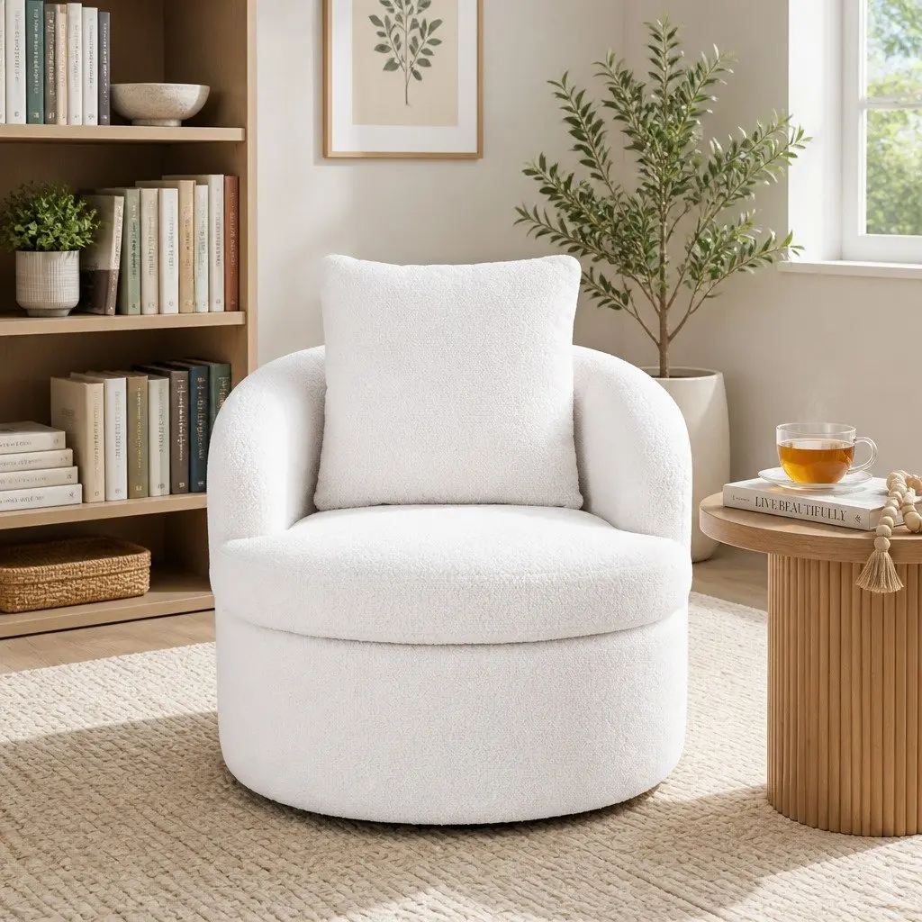 Round Swivel Armchair