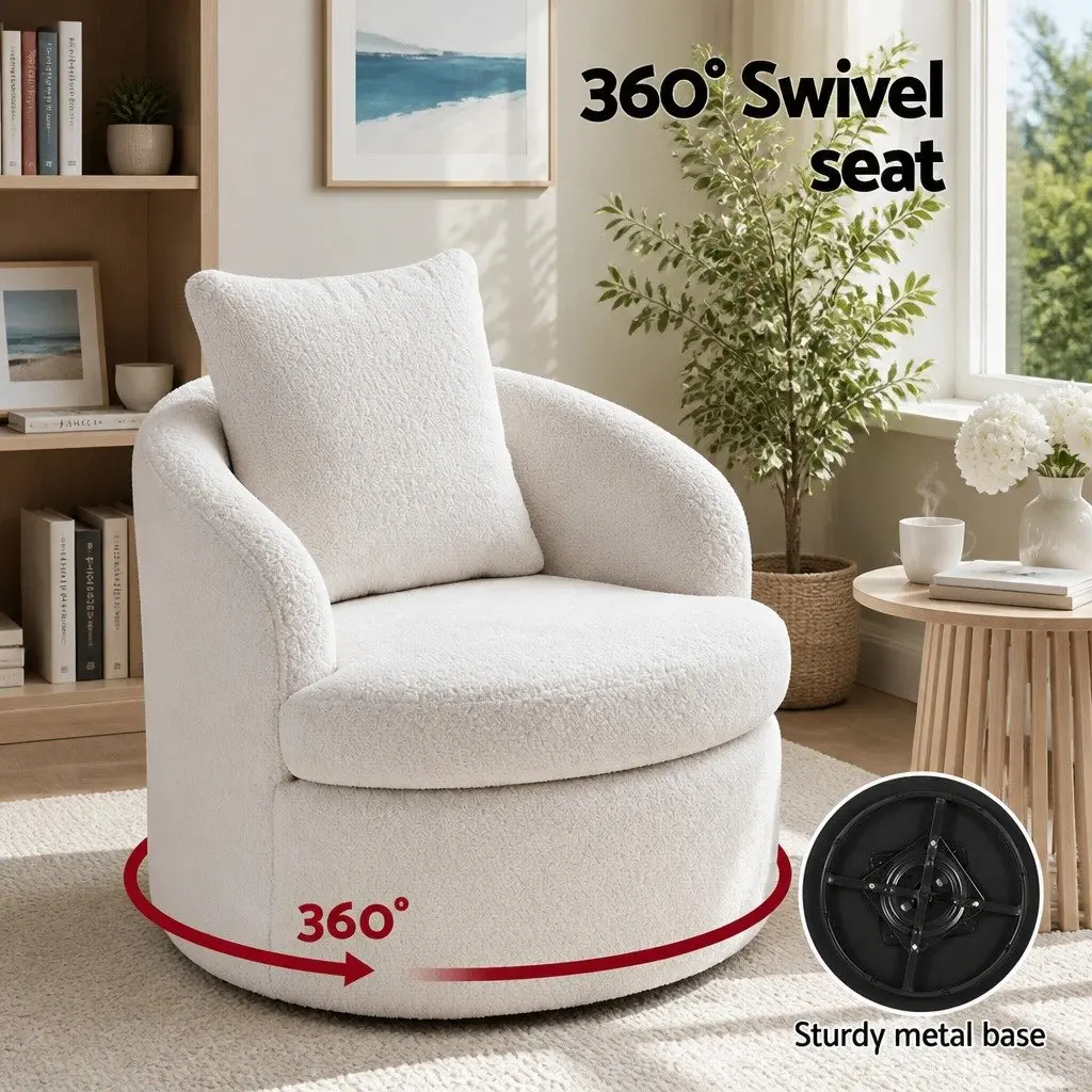 Round Swivel Armchair
