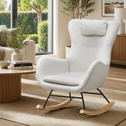 Your New Favorite White Teddy Rocking Chair Awaits