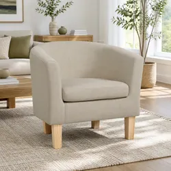 Your New Favorite Beige Armchair Tub Chair