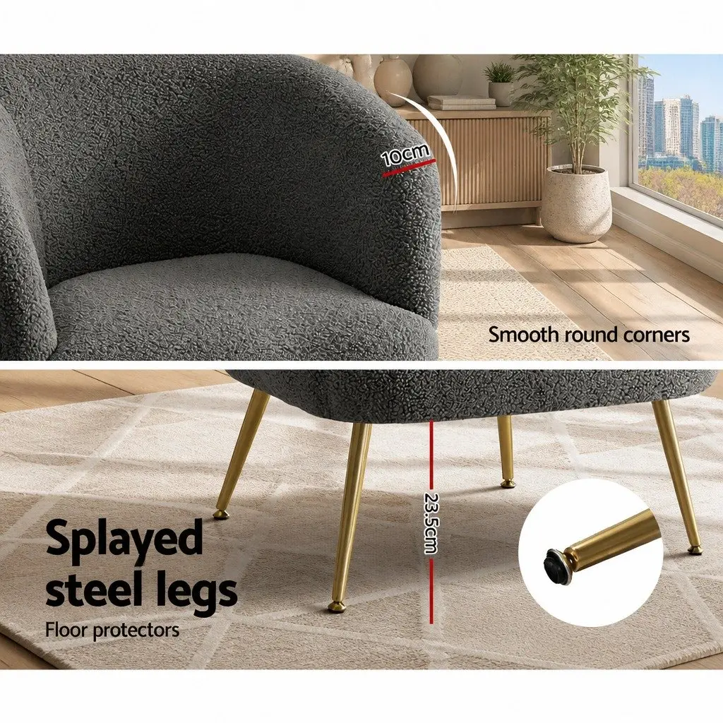 Charcoal Accent Armchair