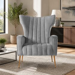 Your New Favorite Grey Velvet Armchair Awaits