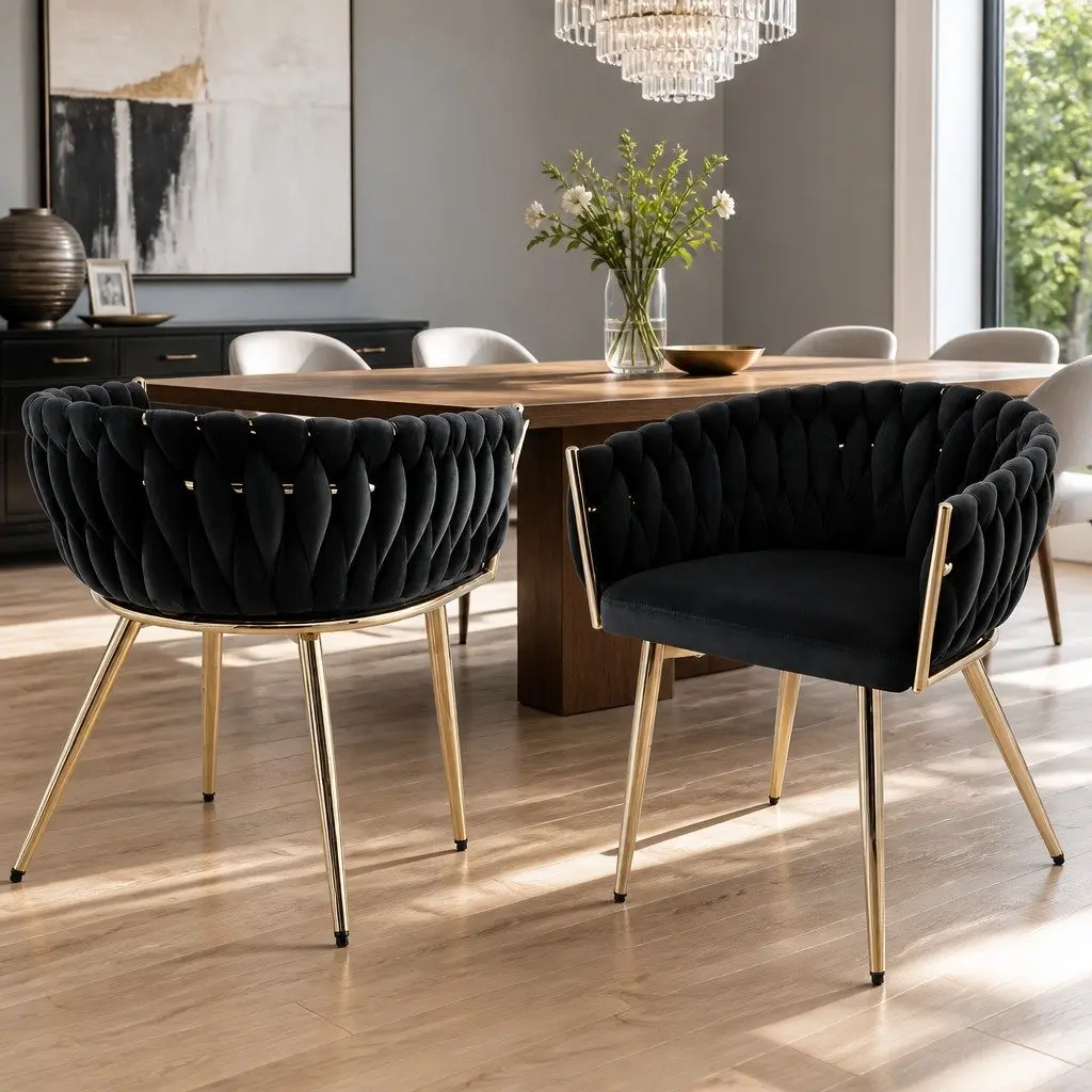 Black Velvet Dining Chairs for Comfort and Style