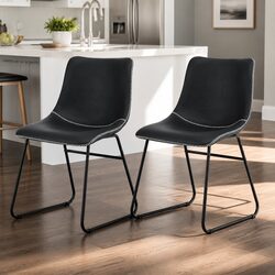Your Go-To Black Retro Dining Chairs for Comfort x2