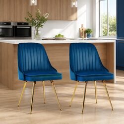 Friendly Blue Velvet Dining Chairs for Your Space