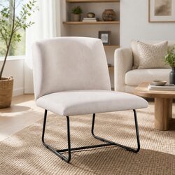 Friendly Beige Accent Chair for Your Living Space