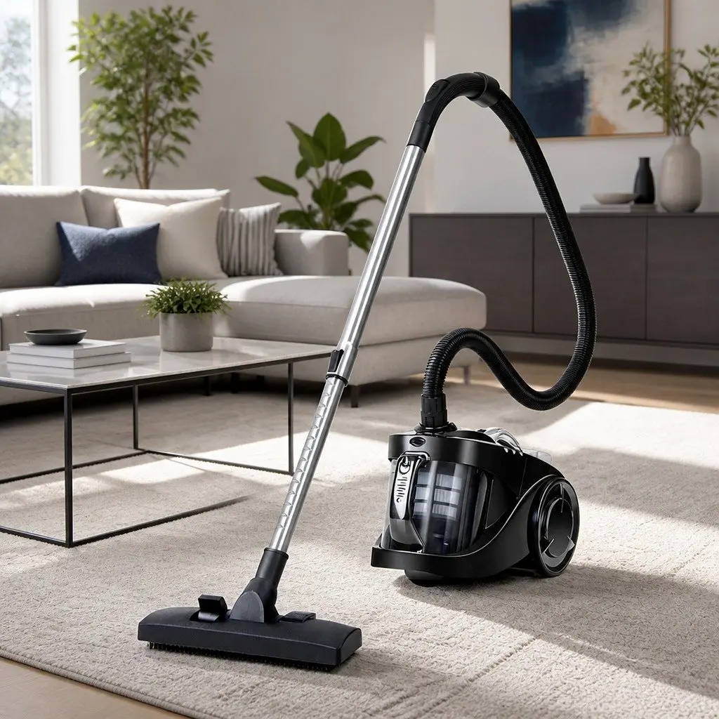 Bagless Stick Vacuum Cleaner Powerful 2200W Black HEPA Filter