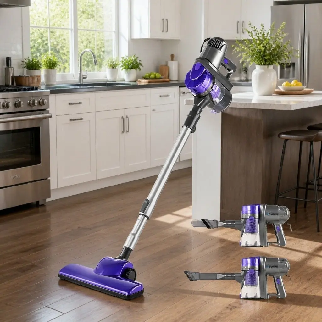 Stick Vacuum Cleaner Corded 450W Motorised Head Lightweight Handheld Converts 4 Metre Cable