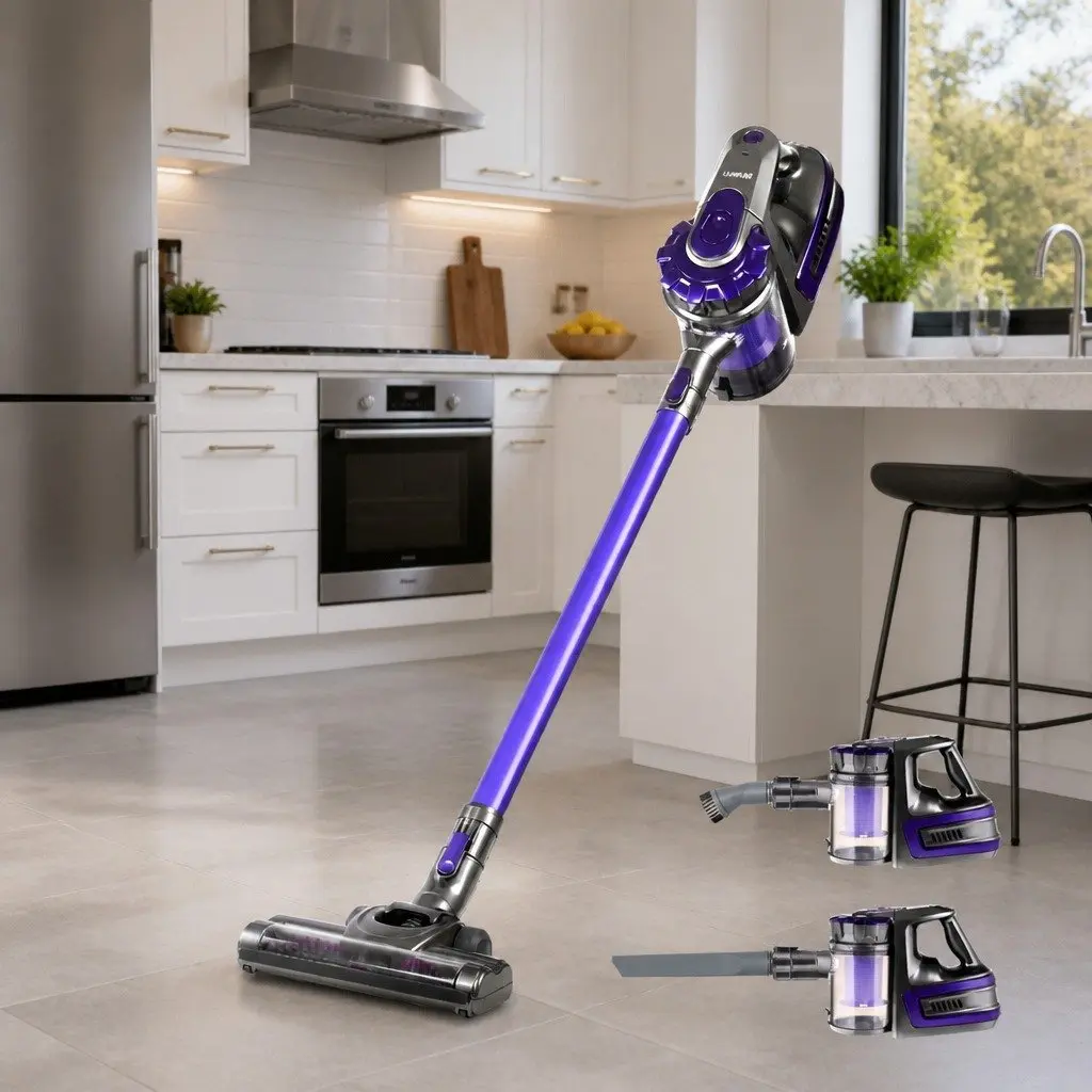 Cordless Stick Vacuum Cleaner Lightweight 150W Purple
