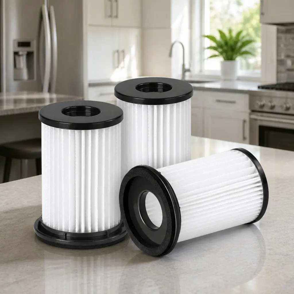 HEPA Filter Replacement for Stick Vacuum Washable Reusable White 3 Pack