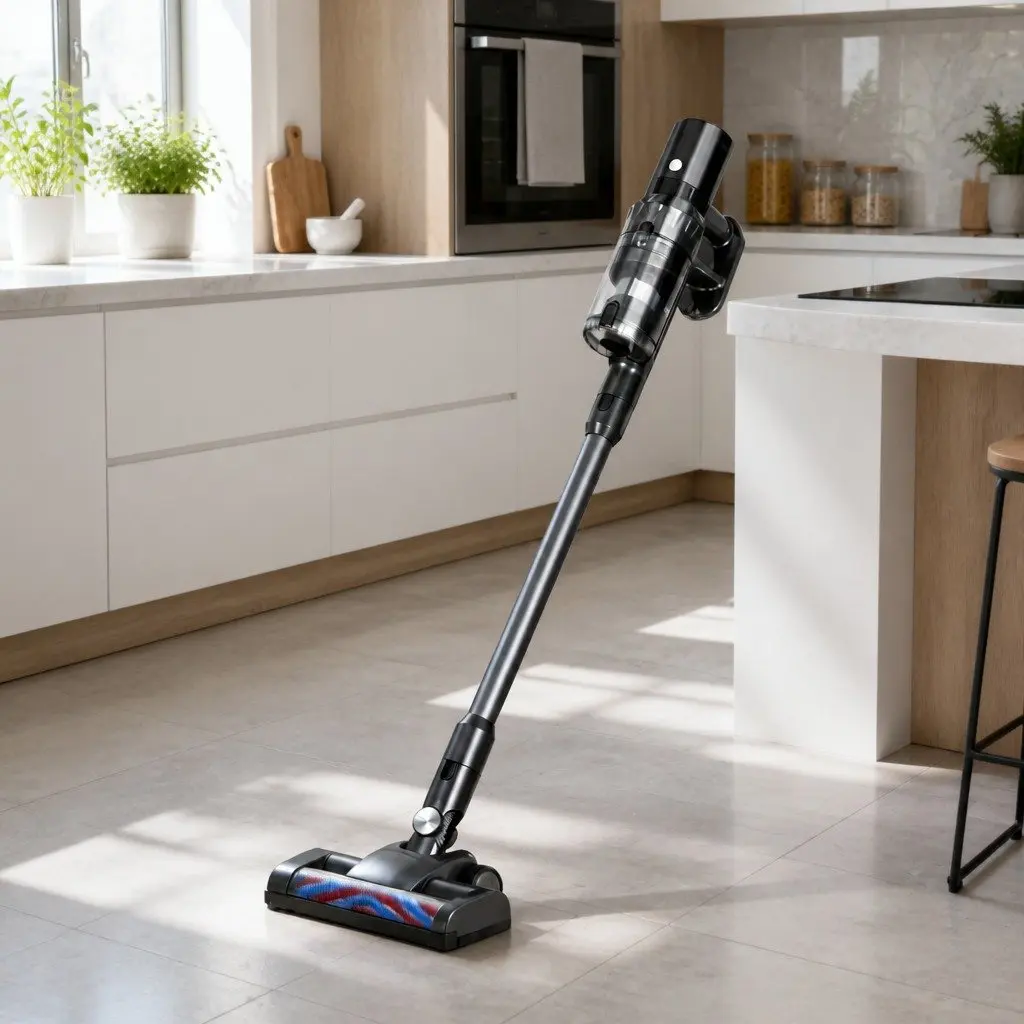 Cordless Stick Vacuum Cleaner 350W Brushless Motor Lightweight Grey Hard Floor Cleaning