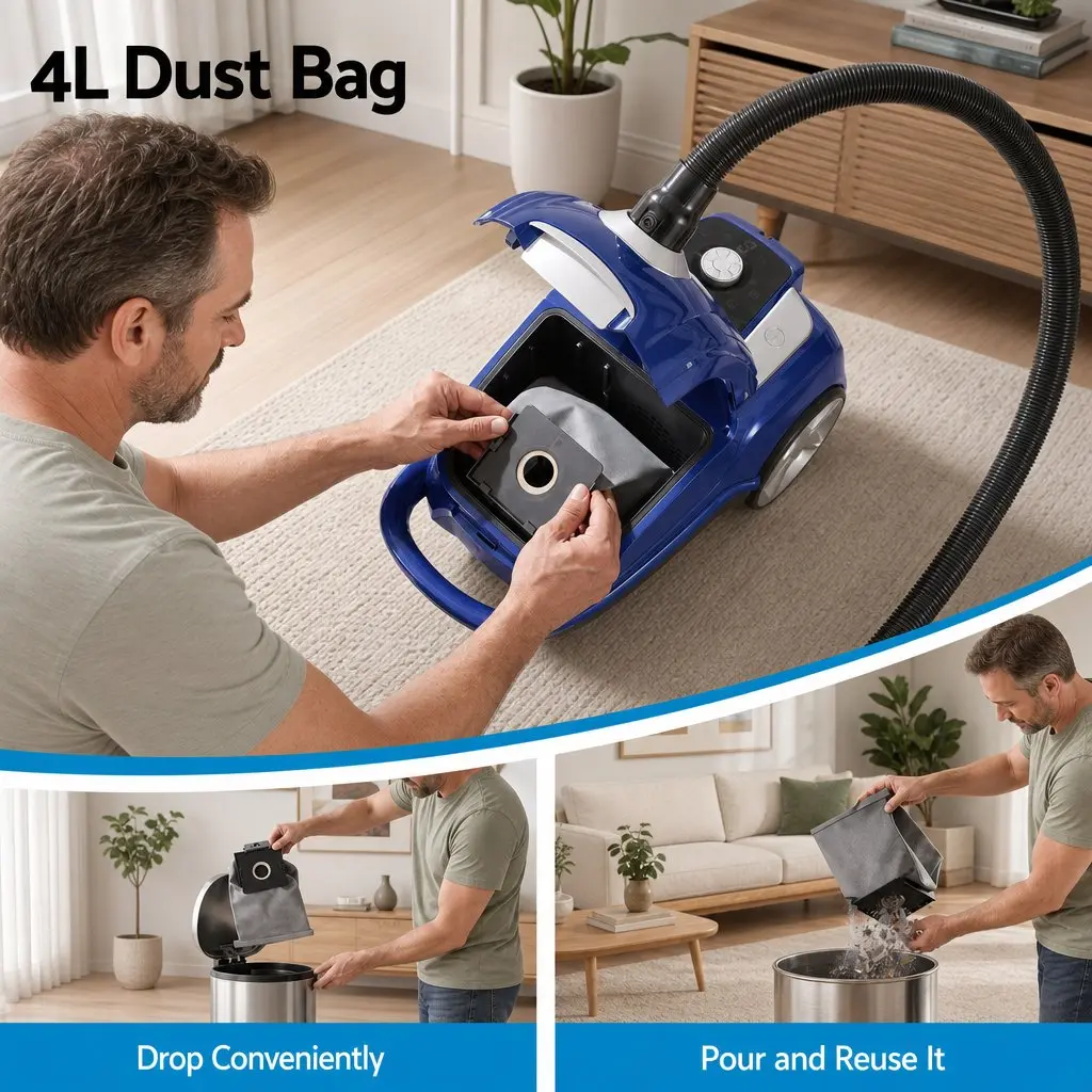 Canister Vacuum Cleaner for Home Use