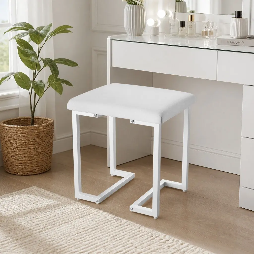 Dressing Table Set with LED Mirror and Storage