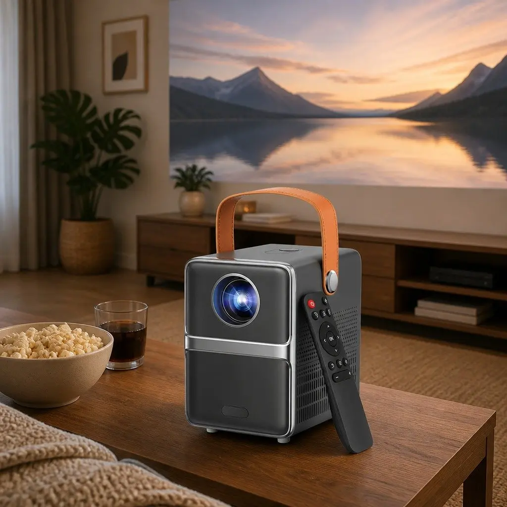 Portable Mini Video Projector 4K 1080P LCD Display 3800 Lumens