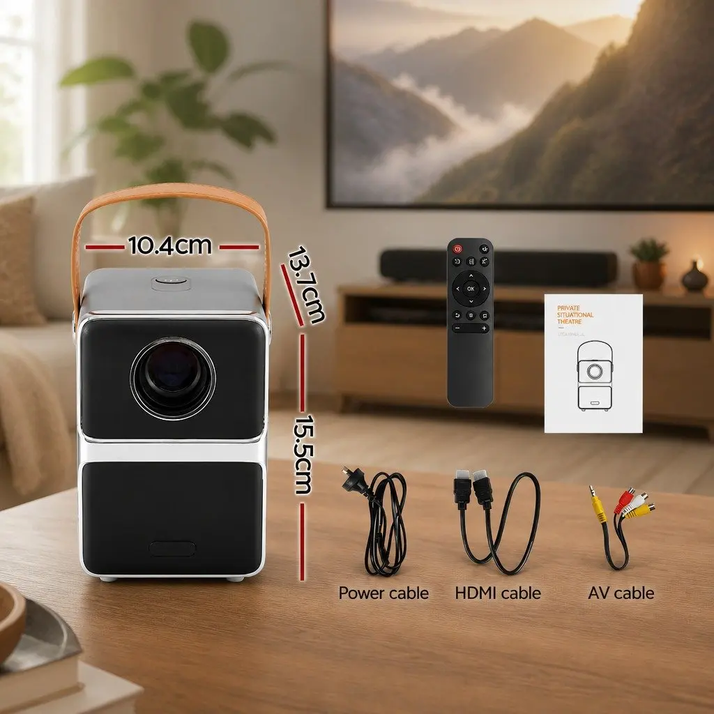 Portable Mini Video Projector 4K 1080P LCD Display 3800 Lumens