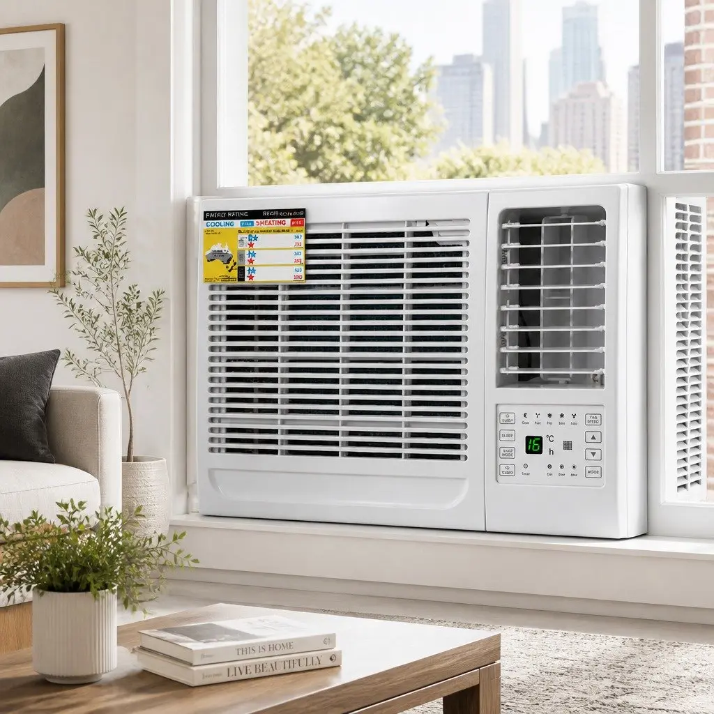 Window Air Conditioner Portable Cooling Unit 2.7kW LED Control White