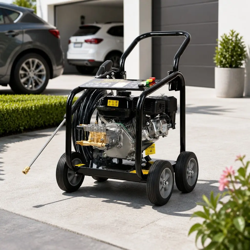 Petrol High Pressure Cleaner Washer 20M Hose Pump Water Blaster Gurney 3000psi