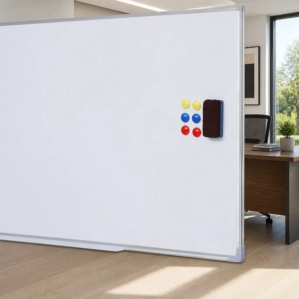 90x120cm Magnetic Whiteboard with Casters