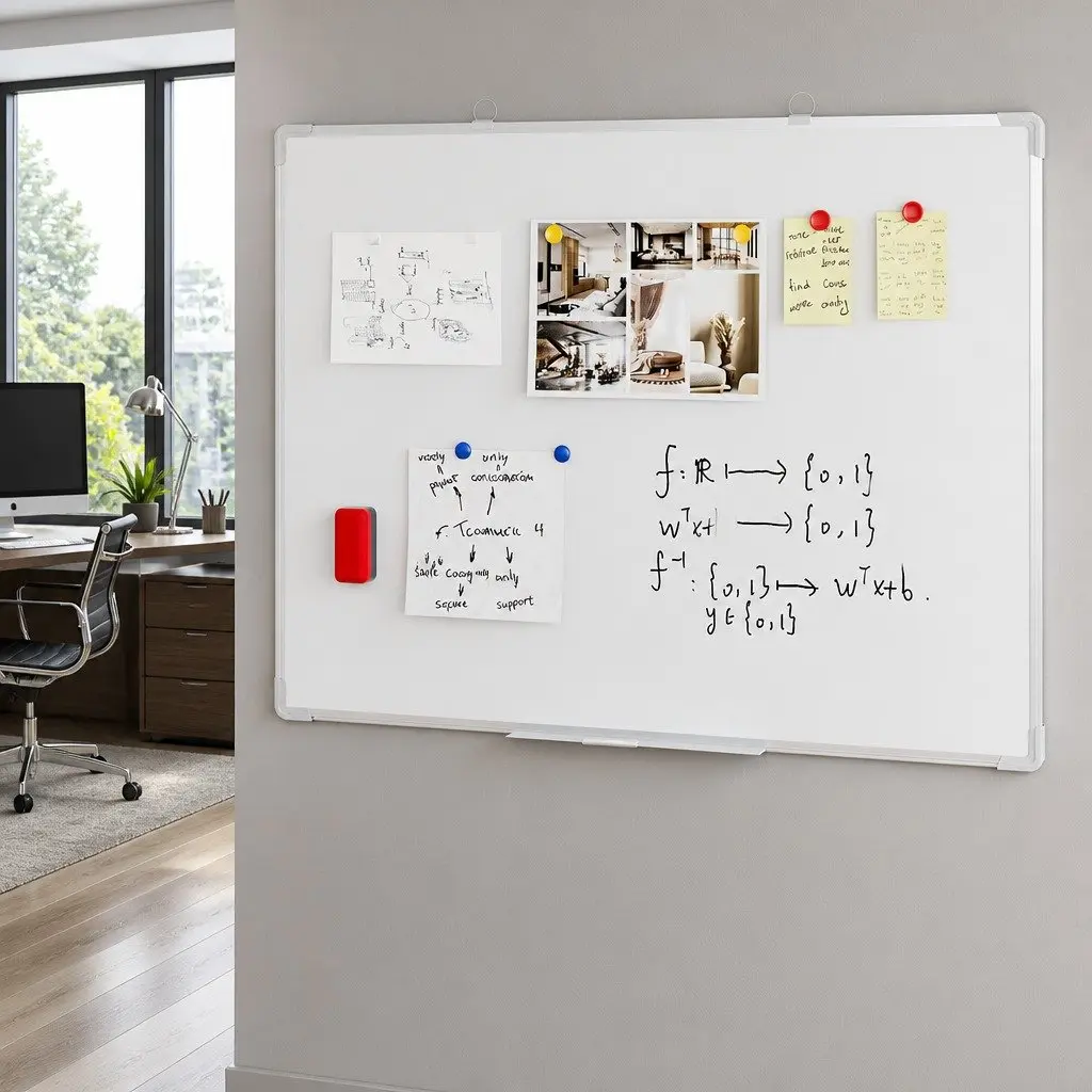 90x120cm Magnetic Whiteboard with Casters