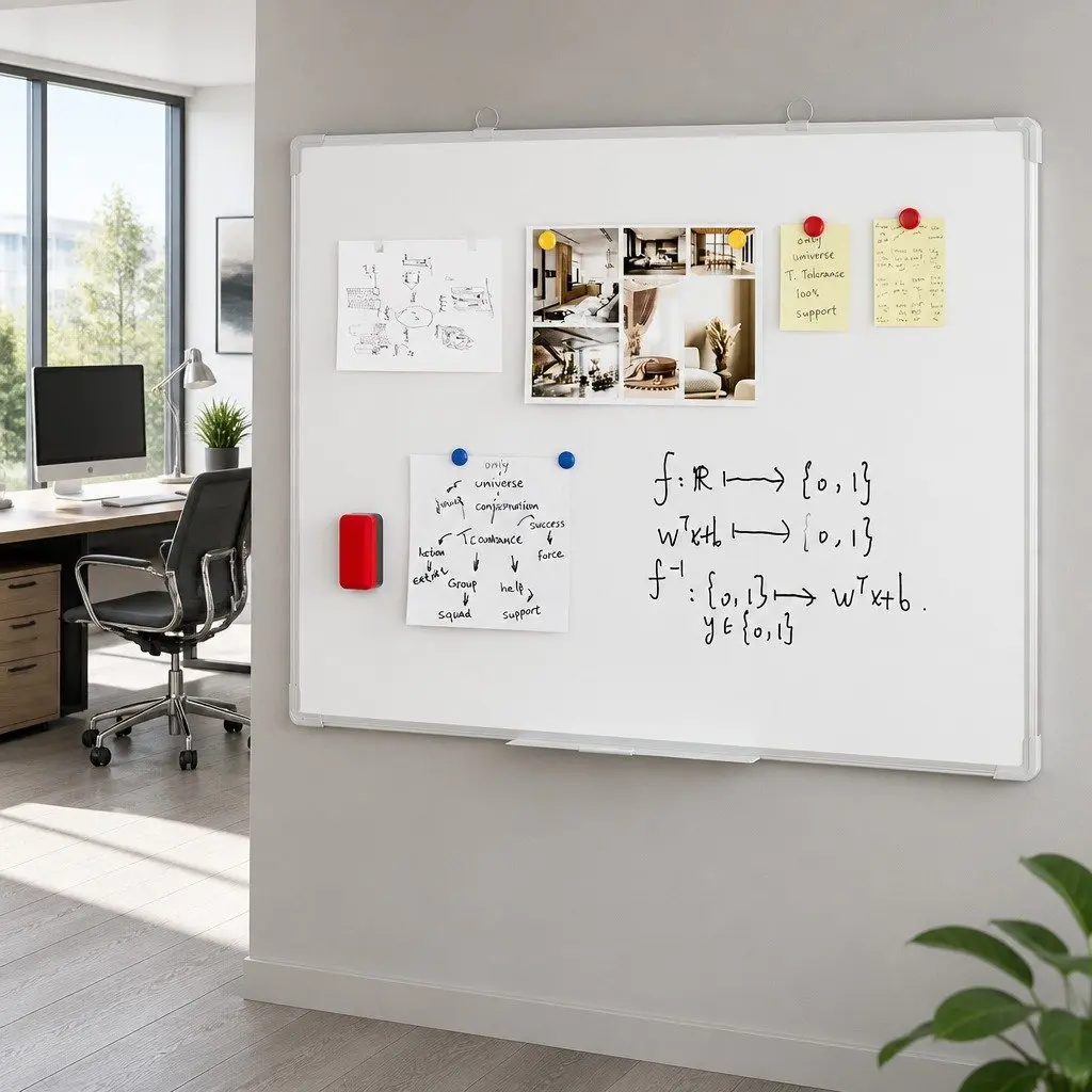 90x120cm Magnetic Whiteboard with Casters