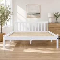 Welcome Comfort with This Charming Queen Bed Frame