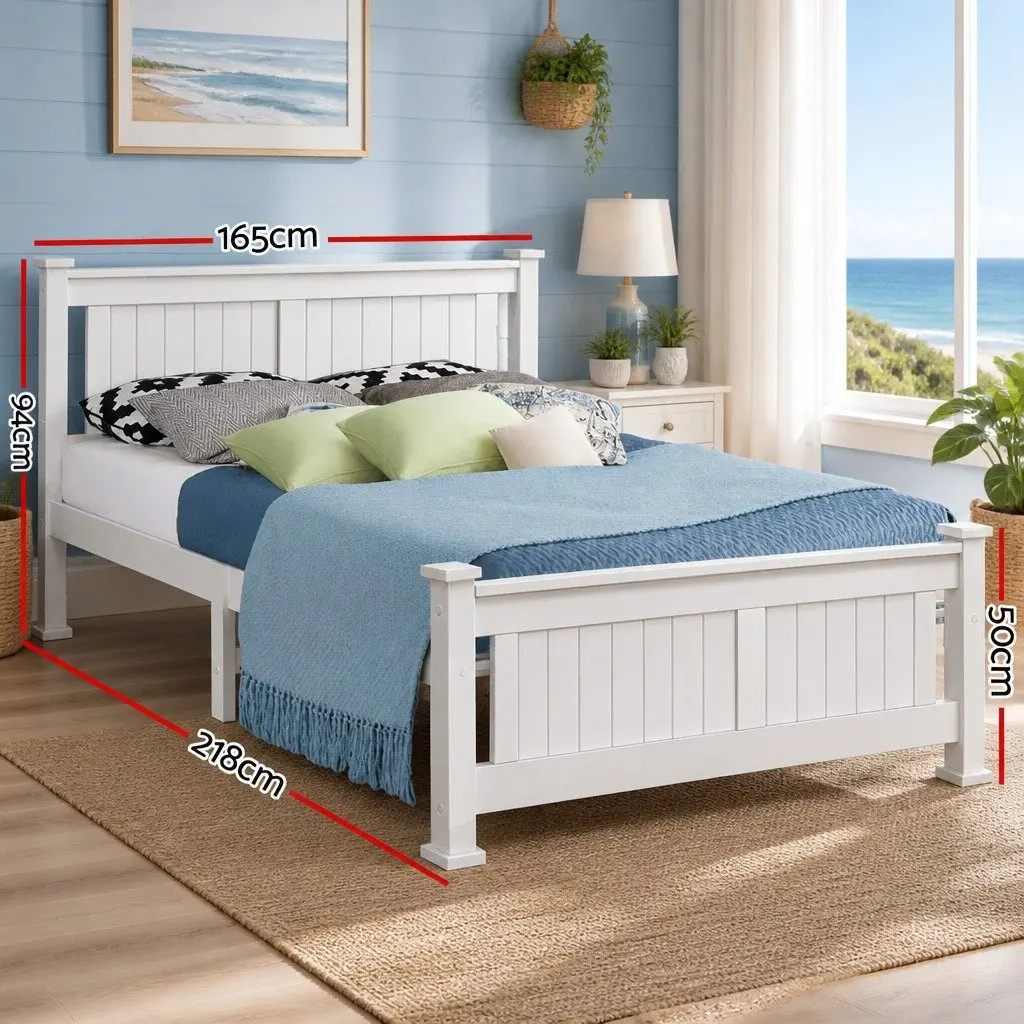 White Queen Bed Frame