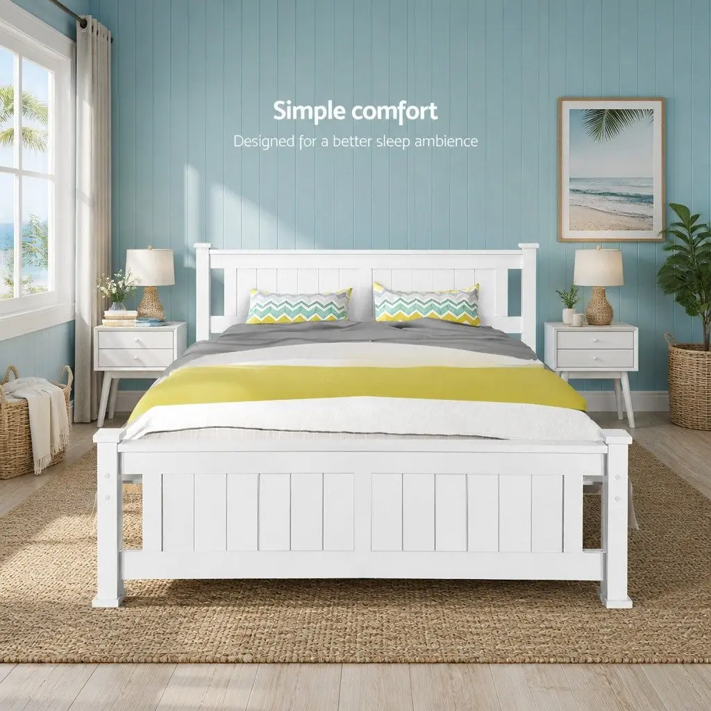 White Queen Bed Frame