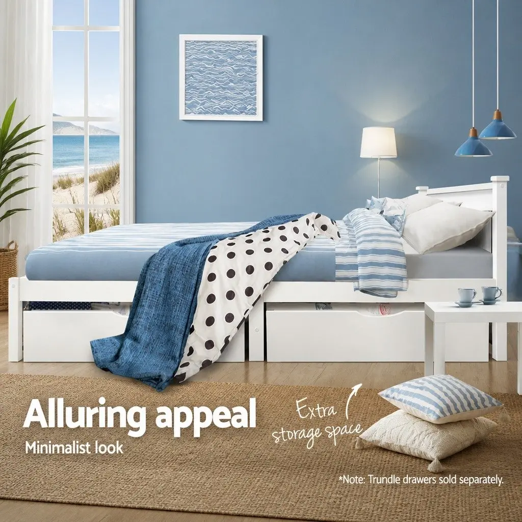 White Queen Bed Frame