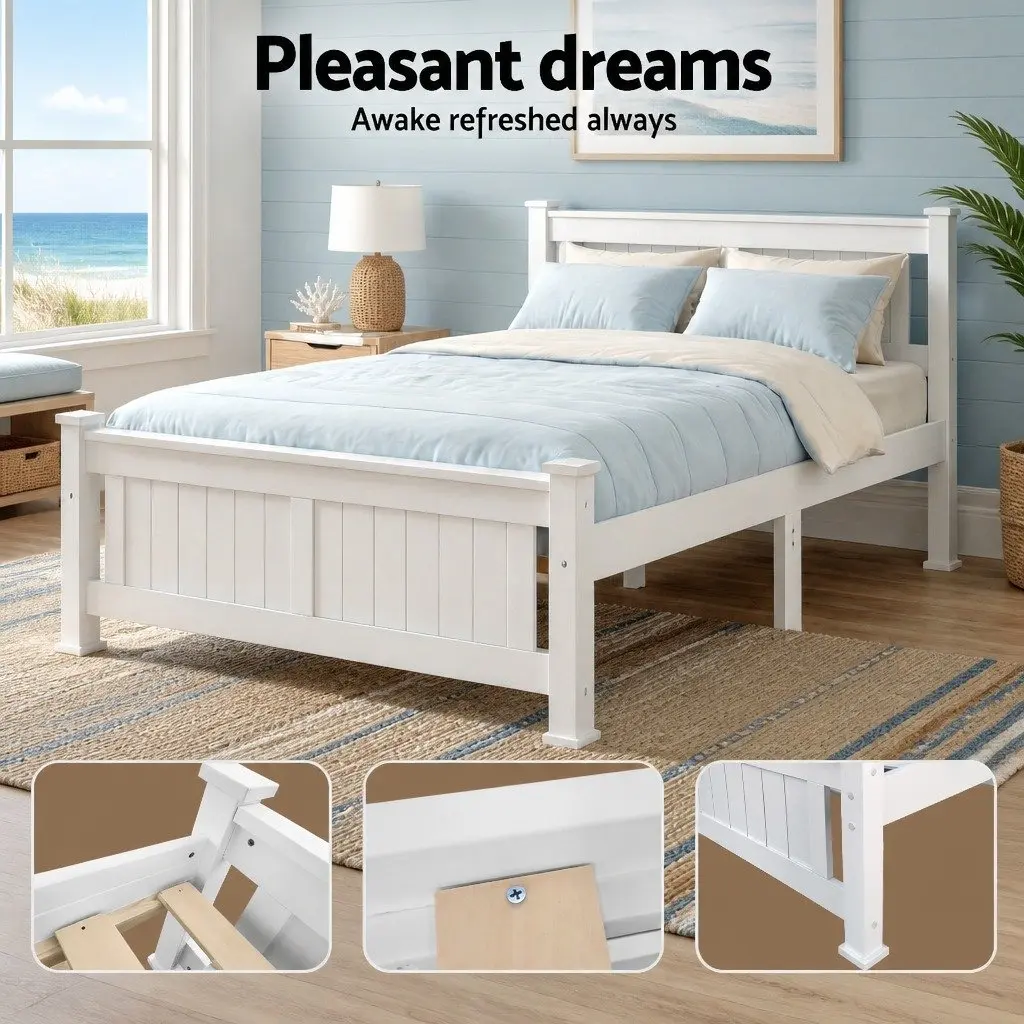 White Queen Bed Frame