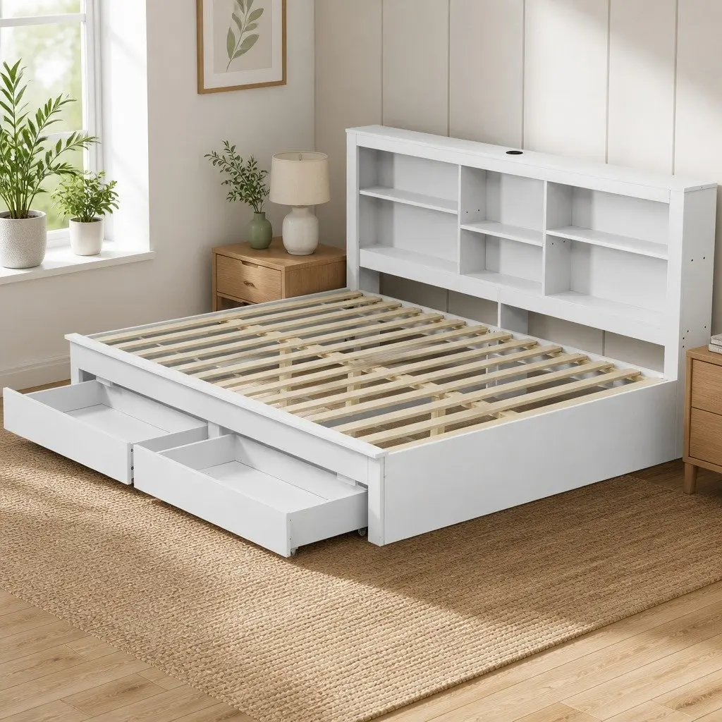 Double Platform Bed Frame