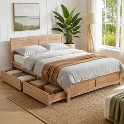 Your Double Bed Frame with Convenient Storage Drawers