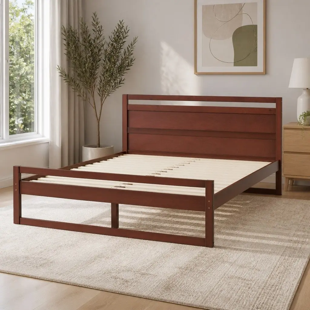 Walnut Queen Bed Frame