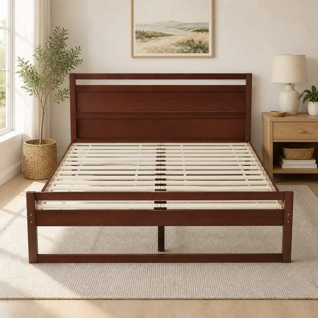 Walnut Queen Bed Frame