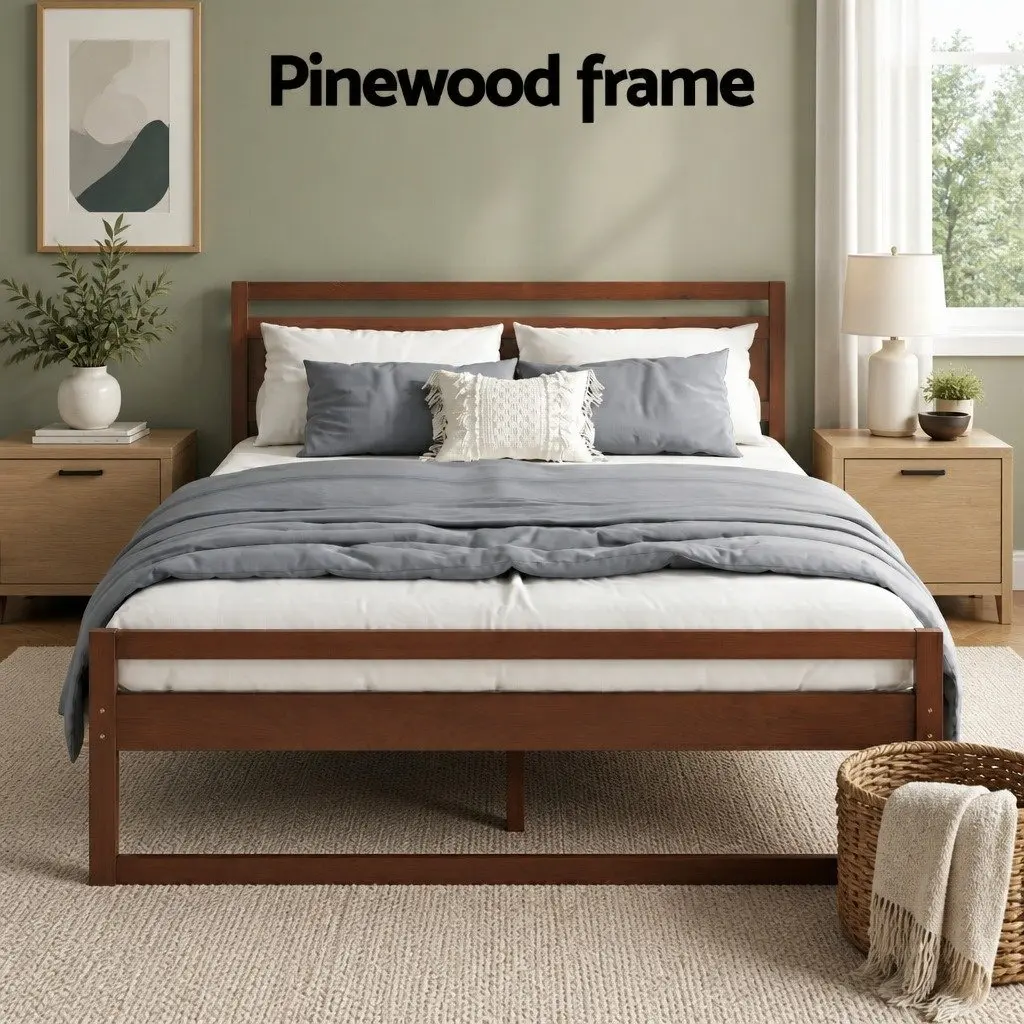 Walnut Queen Bed Frame