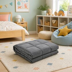 Your Child's New Favorite: 2.3kg Weighted Blanket Grey