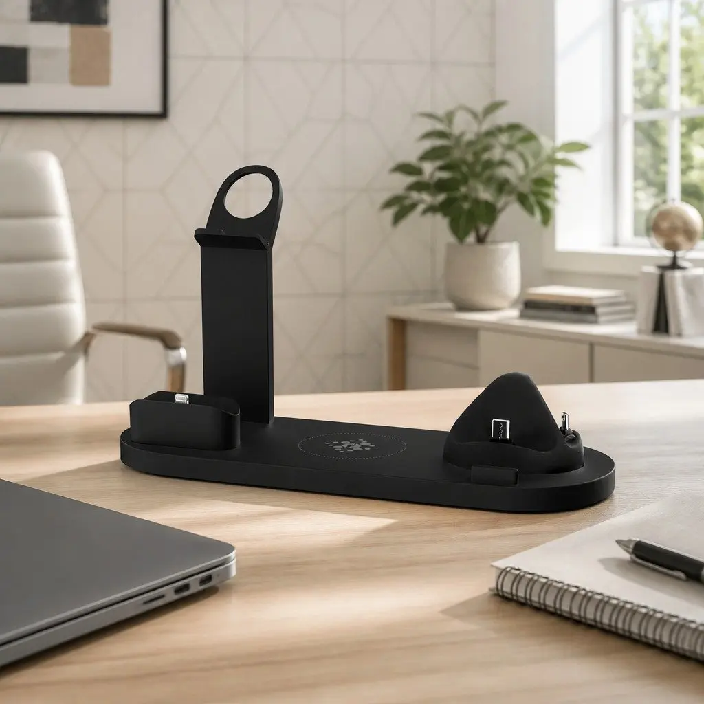 4 in 1 Wireless Charging Station Multi-Device Dock 15W for Phone iWatch Airpods