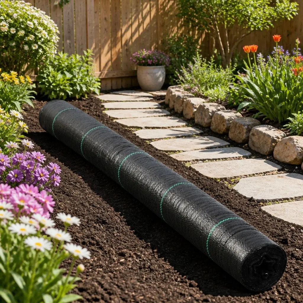 Black Weed Control Mat 0.915m x 200m for Gardens
